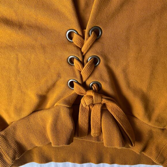 Cotton On Women’s Long sleeve Screw Neck Sweatshirt size S, Solid Orange - Picture 5 of 9